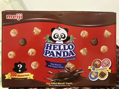 MEIJI 明治 Hello Panda 貓熊夾心餅乾組 35公克X36入 新莊可自取 【佩佩的店】COSTCO 好市多