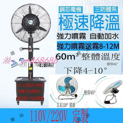 特惠110V 工業風扇 風扇 工業風扇 水冷扇 扇 水冷電扇 電風扇 搖頭落地扇 強力風扇