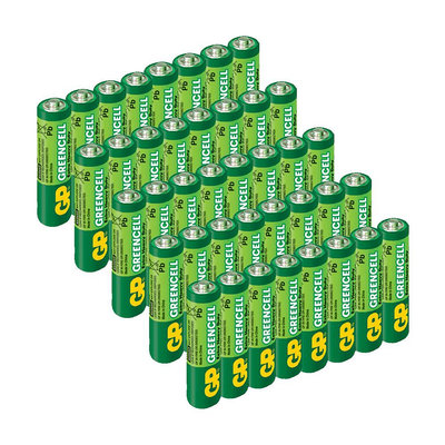 【超霸GP】綠能 特級4號(AAA)碳鋅電池40粒裝(1.5V不加水銀)