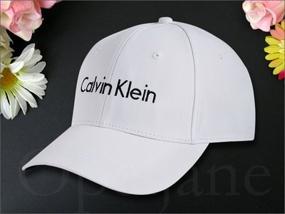 CK Calvin Klein Hat卡文克萊白色棒球帽 防曬帽子 遮陽帽 高爾夫球帽 男女適用 愛Coach包包