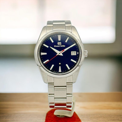樂時計 錶友珍藏品 僅拆錶節 GS GRAND SEIKO 特級精工 60 週年紀念限定腕錶 SBGP007G 藍色面盤 石英機芯 全球限量 2500顆