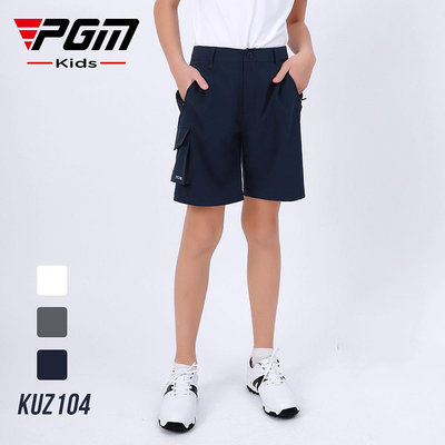 高爾夫服 PGM高爾夫褲子男童golf短褲夏季兒童彈力腰帶運動褲廠家直供跨境