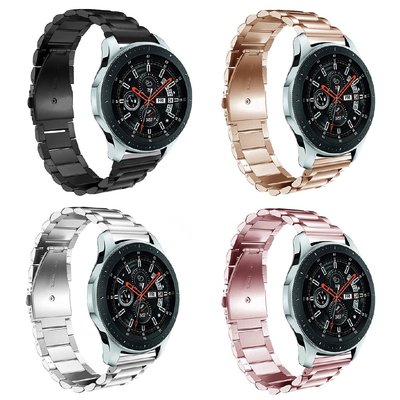 華為手錶帶 華為手錶帶  Galaxy Watch 三株鋼帶 華為GT2e錶帶 華米GTS2/GTR2錶帶 18mm/20mm/22mm/23mm