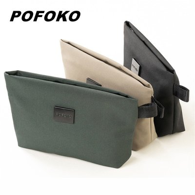 Pofoko E100 收納包 簡約手拿包 防水 內膽包 化妝品收納包 蘋果手機配件收納袋 廠家直銷