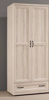 【生活家傢俱】CM-148-3：2.7尺單吊衣櫃【台中家具】開門式衣櫥 緩衝門片 低甲醛木心板 台灣製造