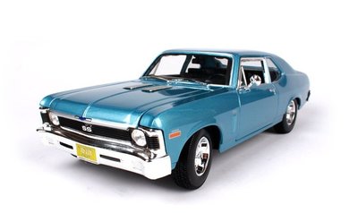 1970 雪佛蘭 Nova SS 復古肌肉車 冰藍色 FF4431132 1:18 合金車 預購 阿米格Amigo