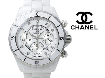 CHANEL H2009 香奈兒 J12 手錶 41mm 真鑽精密陶瓷錶 計時 機械錶 全新原廠真品 女錶