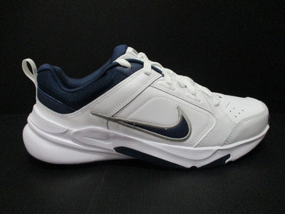 NIKE DEFY ALL DAY 慢跑鞋 網球鞋 訓練鞋 男款 白/藍 皮革 DJ1196100