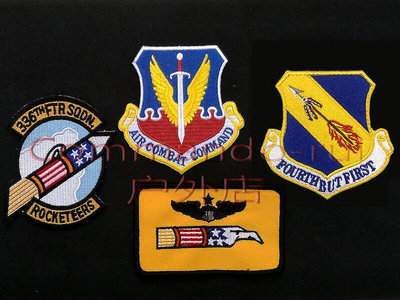 眾信優品 美國空軍 第336戰鬥機中隊 336fs ROCKETEERS F-15E 徽章 臂章HW1131