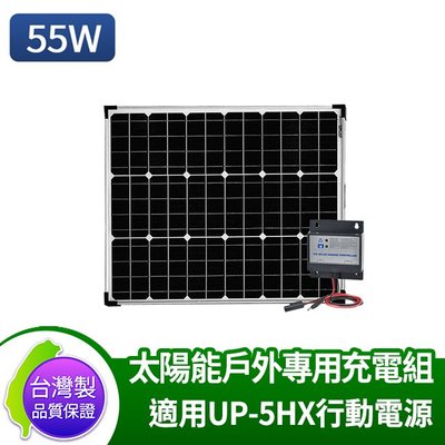 AUTOMAXX 55W太陽能戶外充電組 適用UP-5HA/UP-5HX行動電源