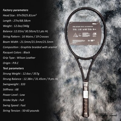 現貨熱銷-Wilson Pro Staff RF 97/97/97L V13.0 2020 網球拍 費德勒經典款網球拍
