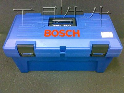 含稅價【工具先生】德國～BOSCH～24吋 工具箱 手提箱 兩層設計 可零件收納 PVC材質 堅固耐用 顏色藍色