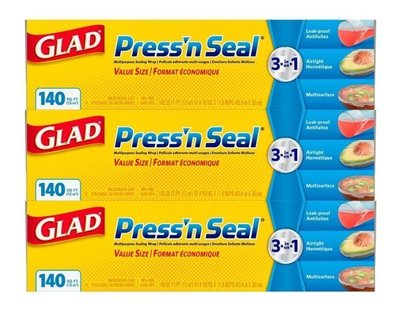 (漾霓)-代購~ Glad Press’n Seal 強力保鮮膜 3入-350086(代購商品 下標詢問現貨)