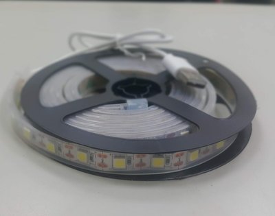 5V LED(5050大燈株)燈帶 燈條 套管防水 USB燈帶 2公尺(白光)(暖光)-JOY精品百貨館推薦