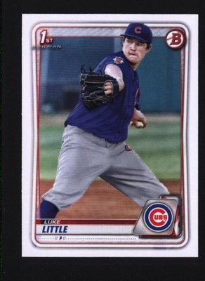 2020 Bowman Draft #BD-105 Luke Little - Chicago Cubs