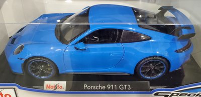 【小如的店】COSTCO好市多代購~Maisto 美馳圖 1:18收藏模型車 - Porsche 911 GT3