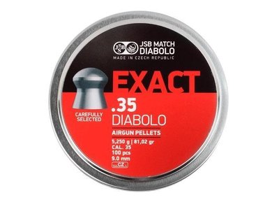{{布拉德模型}} JSB Diabolo Exact .35/9mm 5.25g 專業用鉛彈