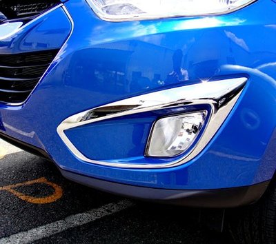 圓夢工廠 Hyundai IX35 ix35 2010~2015 改裝 鍍鉻銀 前霧燈框 原廠鍍鉻霧燈框 前保桿燈框
