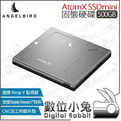 數位小兔【 Angelbird 天使鳥 AtomX SSDmini 500GB 固態硬碟】Ninja V Shogun