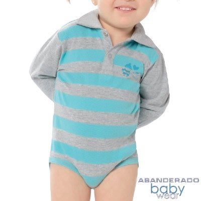 【西班牙 Abanderado】(3820)嬰兒網透氣 肩扣連身衣(尺寸12)