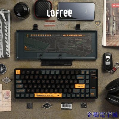 溜溜雜貨檔鍵盤新品LOFREE洛斐小浪機械鍵盤鍵盤遊戲電競平板辦公便攜茶軸 XAWO