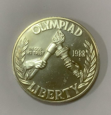美國現代一元銀幣1988年【店主收藏】27692