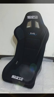 人 身 部 品  SPARCO  EVO  FIA認證黑色賽車椅  單張含L板雙軌滑槽跟您愛車的腳架  只要24000