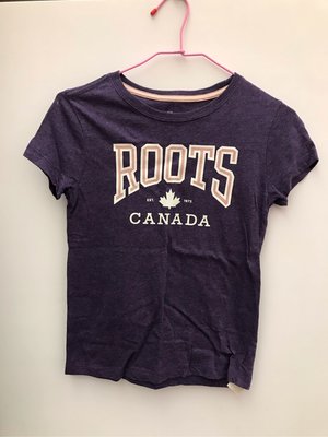 Roots 童裝紫色短袖上衣