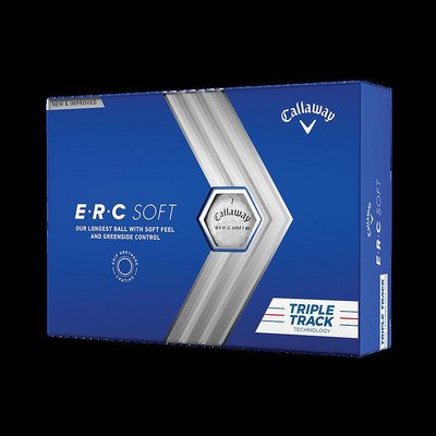 callaway高爾夫球新款卡拉威ERC SOFT石墨烯三層球三軌瞄準