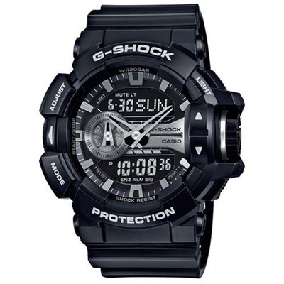 G-SHOCK 金屬龐克多層次錶盤設計腕錶限量到貨-銀(GA-400GB-1ADR)