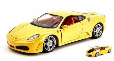 【法拉利汽車模型】Ferrari F430 黃色 Bburago 1/24精品車模