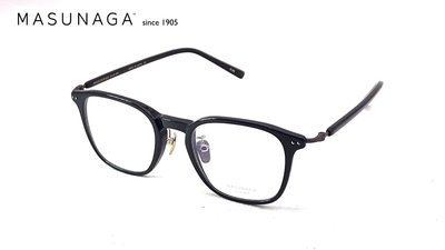 【本閣】MASUNAGA 增永眼鏡 GMS829 日本百年老店手工光學眼鏡大方黑框 男女超輕細鏡腳純鈦鼻墊 金子眼鏡等