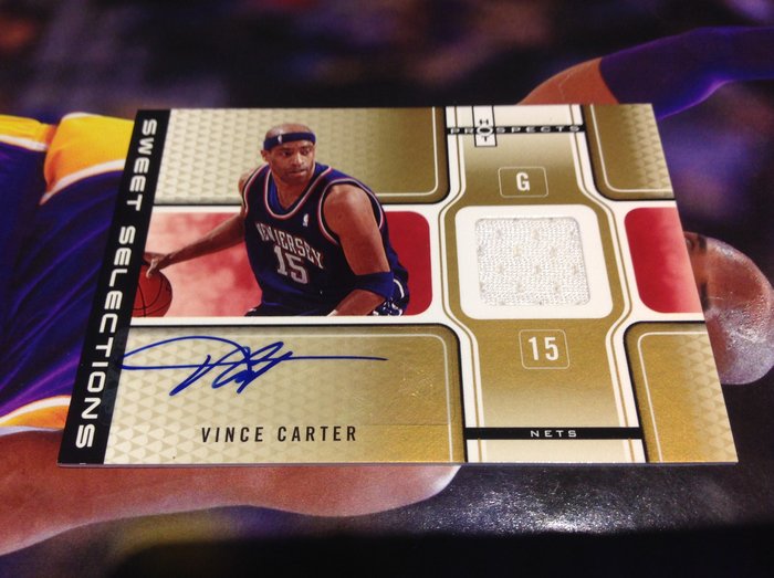 Vince Carter FLEER Nikeロゴパッチ＆AUTO 250枚限定 www