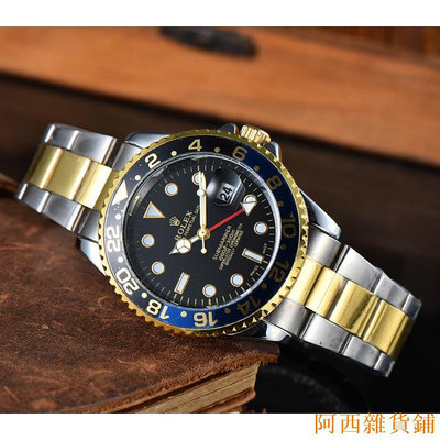 阿西雜貨鋪潛水艇系列四針設計時尚不鏽鋼男士品牌手錶