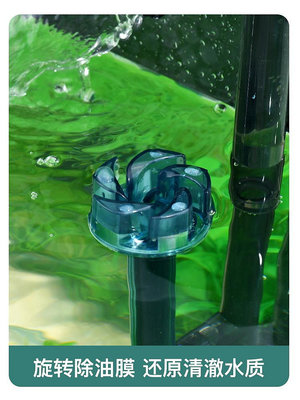 yee魚缸過濾器瀑布壁掛式循環凈水增氧過濾泵外置氧三合一