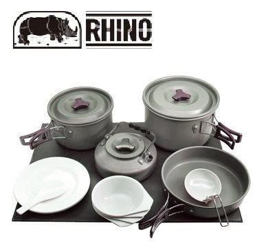 【玉山登山社】犀牛Rhino K-4 四人鋁合金套鍋