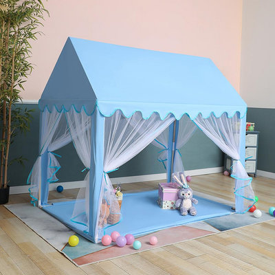 兒童禮物 禮品交換 兒童帳篷房子公主城堡游戲室內寶寶嬰兒玩具小屋子游戲屋床上帳篷 WY105