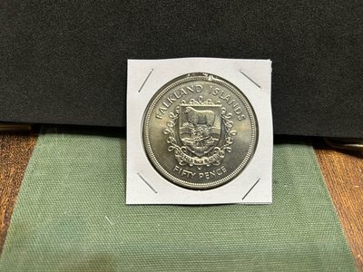 英國🇬🇧領地「福克蘭群島」錢幣-1977年「伊莉莎白二世在位25週年」紀念幣