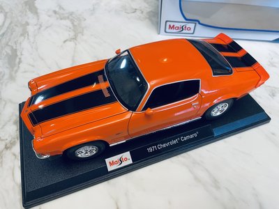 Maisto 1:18 1971 Chevrolet Camaro 雪弗蘭 卡邁羅 跑車