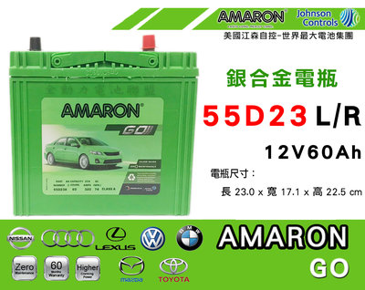 全動力-愛馬龍 AMARON 55D23L 55D23R 全新 免加水 新品直購價 MAZDA 豐田