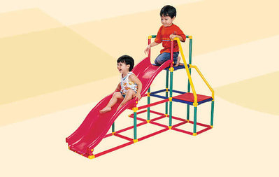 *小踢的家玩具出租*C386  GIGO雙軌道溜滑梯~多功能可變化椅子~有攀爬架~請先詢問