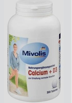 德國進口 MIVOLIS鈣+維生素D3 300入