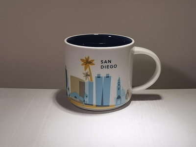 美國 星巴克 yah 圣迭戈 城市杯 馬克杯 咖啡杯