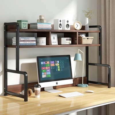 小型書架 桌面書架簡易多層省空間桌上收納置物架子家用辦公創意加高小書柜簡易#促銷 #現貨
