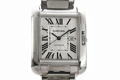 Cartier 卡地亞英國坦克系列不鏽鋼腕錶-30MM