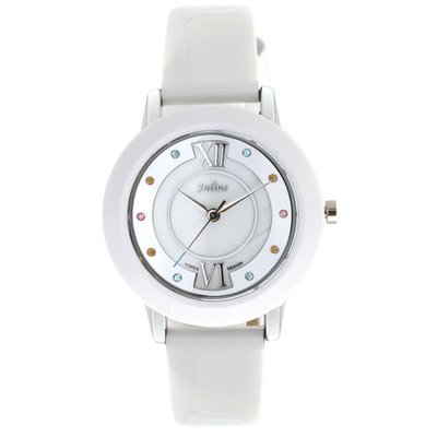 熱銷 手錶腕錶Julius聚利時 天然滴膠陶瓷錶盤水晶女錶亮皮帶果凍錶JA-674 可開發票