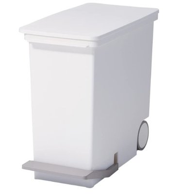 19292c 日本製 好品質 側開 腳踏式腳踩式開蓋 白色 垃圾桶 客廳房間廚房垃圾桶廚餘回收桶垃圾桶儲物桶