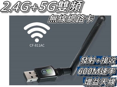 2.4G+5G雙頻無線網卡/WIFI接收器/無線AP/USB無線網卡 接收/發射雙向 免驅動 桃園《蝦米小鋪》