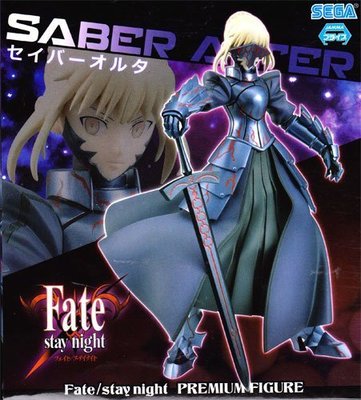 日本正版 景品 SEGA Fate/stay night 黑Saber Alter PM 模型 公仔 日本代購