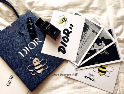 Dior Homme 真品 KAWS 聯名 蜜蜂吊飾 男性香水 明信片套組 Kim Jones【全新收藏3800含運費】
